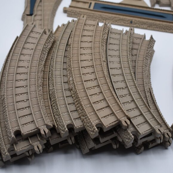Thomas Friends Trackmaster Plastic Tracks Straight Curved Switch Slop Bundle 40 - Picture 9 of 13